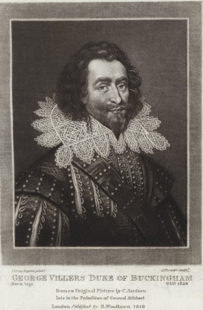 George Villiers vévoda z Buckinghamu od Cornelius Janssen van Ceulen
