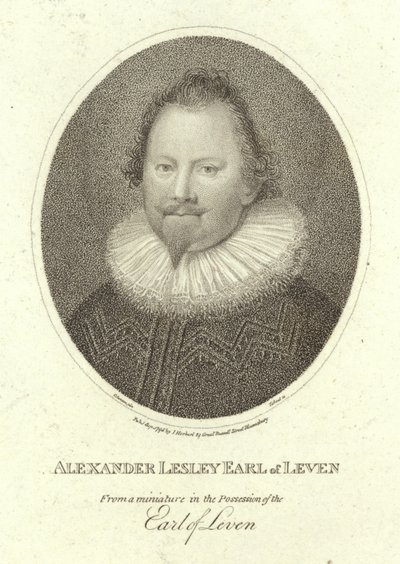 Portrét Alexandra Leslieho, hraběte z Levenu od Cornelius Janssen van Ceulen