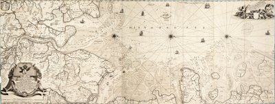 Mapa Severního moře od Cornelius Martin Wohlers