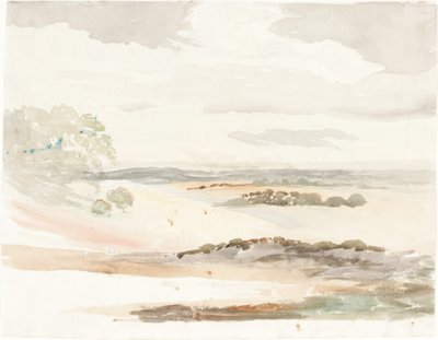 Rozsáhlý výhled na Shropshire od Cornelius Varley