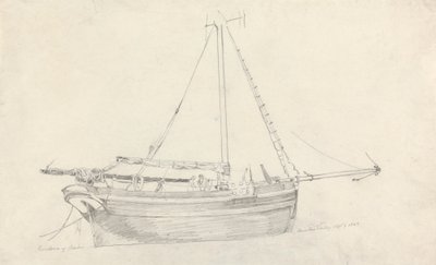 Rybářské plavidlo "Providence" ze Scarborough od Cornelius Varley