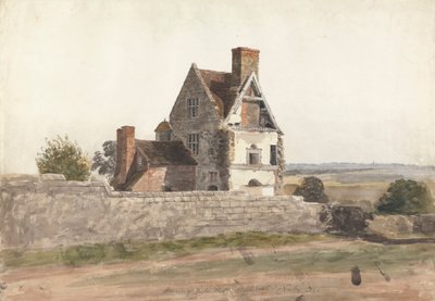 Pozůstatky Purton Hall, Staffordshire od Cornelius Varley