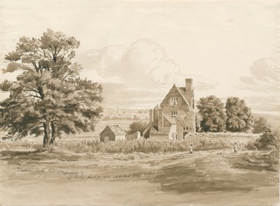 Tettenhall - Perton Hall: sépiová kresba, 9. srpna 1820 (kresba) od Cornelius Varley