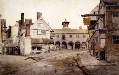 The Market Place, Ross, Hertfordshire, 1803 od Cornelius Varley