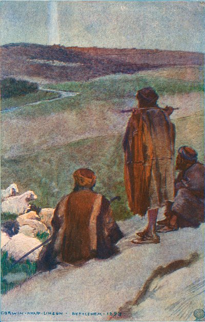 Pastýři přebývající v poli od Corwin Knapp Linson