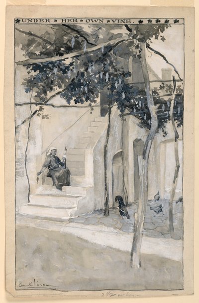 Under Her Own Vine, ilustrace pro "Modern Athens" od Corwin Knapp Linson