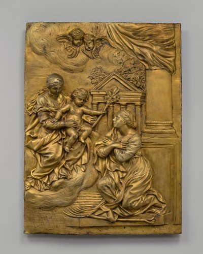 Panna a dítě se zjevují svaté Martině, c. 1650. od Cosimo Fancelli