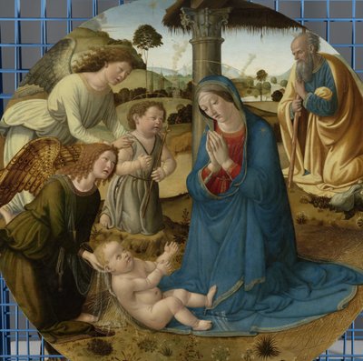 Klanění Ježíšku Adorace dítěte od Cosimo Rosselli