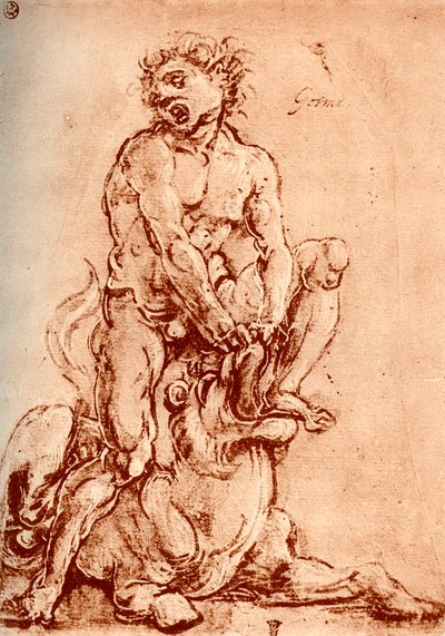 Hercules Killing the Lion, 1913 od Cosimo Tura