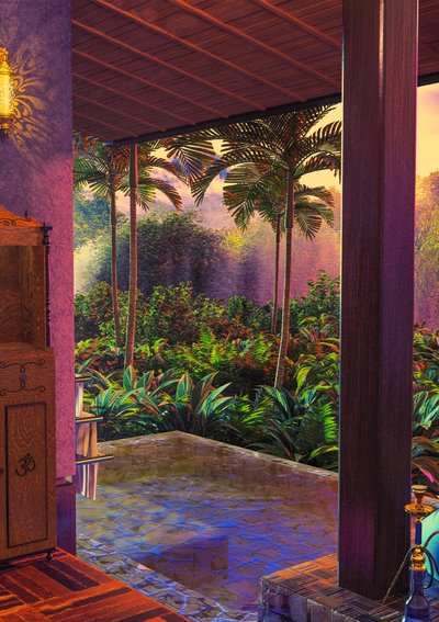 Bujná tropická veranda od CosmoZach