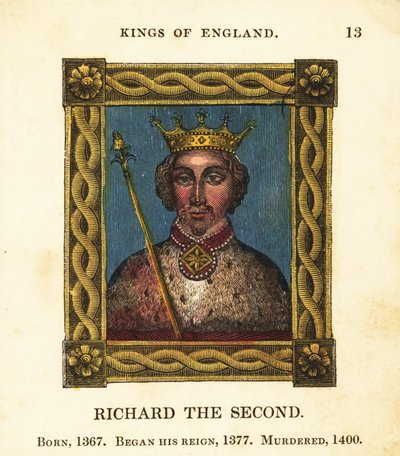 Portrét krále Richarda II., anglický král Richard II., narozený roku 1367, začal vládnout roku 1377 a zavražděn roku 1400 od Cosmo Armstrong