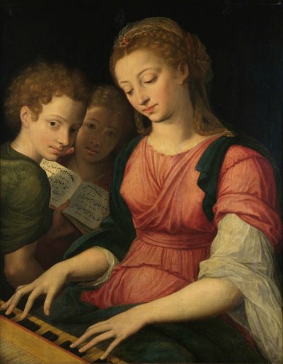 Svatá Cecílie. od Coxcie
