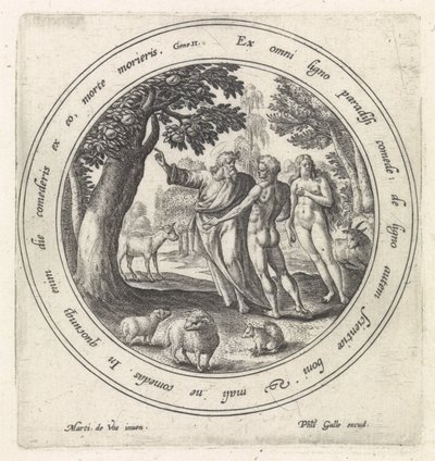 Pokušení Adama a Evy v ráji Historie Adama a Evy (název série) od Crispijn van de Passe (I)