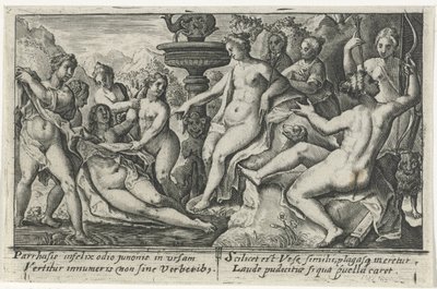 Diana v Callisto Metamorfosen van Ovidius (název série) od Crispijn van de Passe (I)