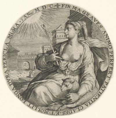 Trpělivost Teologické ctnosti (název série) Virtutu Theologicaru (název série) od Crispijn van de Passe (I)