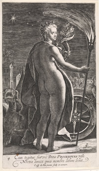 Noc Nox Proserpine (název na objektu) Čtyři časy dne (název série) od Crispijn van de Passe (I)