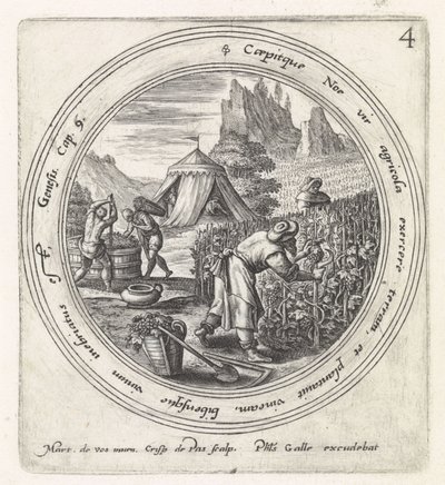 Noah zasadil vinici Historie Noaha (název série) od Crispijn van de Passe (I)