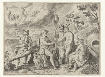 Soud z Paříže Metamorfózy Ovidia (název série) od Crispijn van de Passe (I)