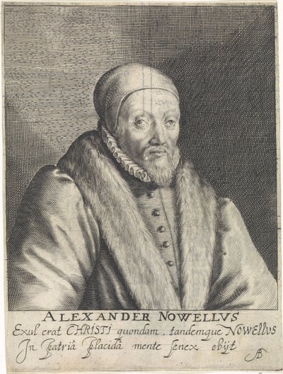 Portrét van Alexander Nowell od Crispijn van de Passe (I)