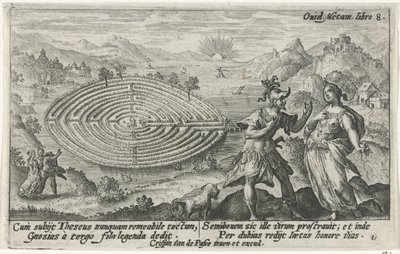 Theseus a Ariadne Metamorfosen van Ovidius (název série) od Crispijn van de Passe (I)
