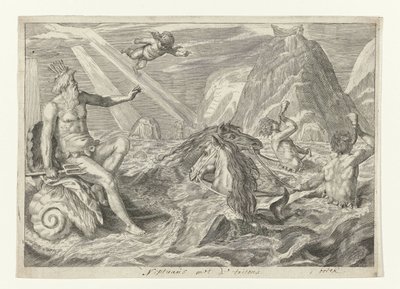 Neptun se setkal s tritony Metamorfosen van Ovidius (název série) od Crispijn van de Passe (II) (attributed to)