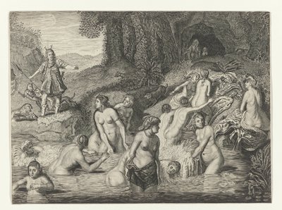 Diana promění Actaeona v jelena Metamorfózy Ovidia (název série) od Crispijn van de Passe (II)