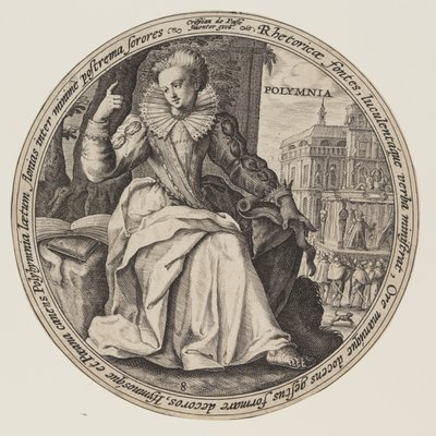 Erato, z knihy Múzy od Crispijn van de Passe I