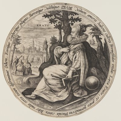 Urania, z knihy Múzy od Crispijn van de Passe I