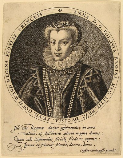 Anna Catherine Constance Vasa z Polska 1619-1651 od Crispijn van de Passe the Elder