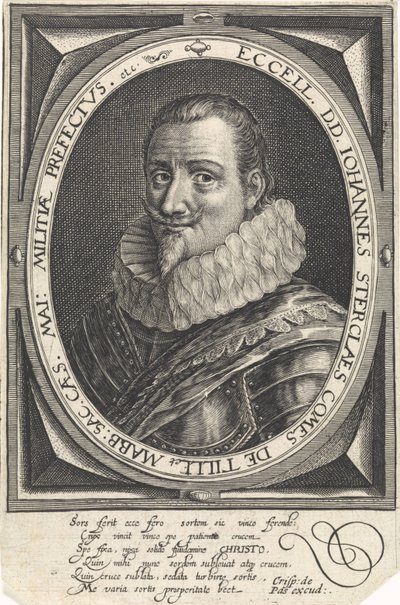 Portrét Johanna Tserclaese, hraběte z Tilly od Crispijn van de Passe the Elder