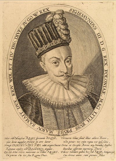 Sigismund III Vasa, král Polska, ca. 1600 od Crispijn van de Passe the Elder