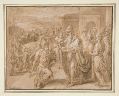 Abraham a Melchisedech od Crispin van den Broeck