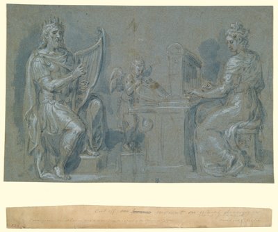 David a svatá Cecílie od Crispin van den Broeck