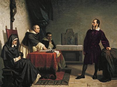 Galileo čelí římské inkvizici od Cristiano Banti