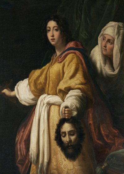 Judita s hlavou Holoferna (olej na plátně) od Cristofano (after) Allori
