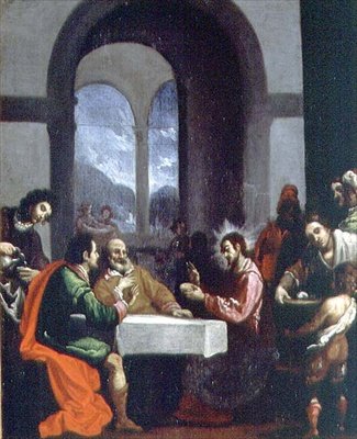 Večeře v Emauzích od Cristofano Allori
