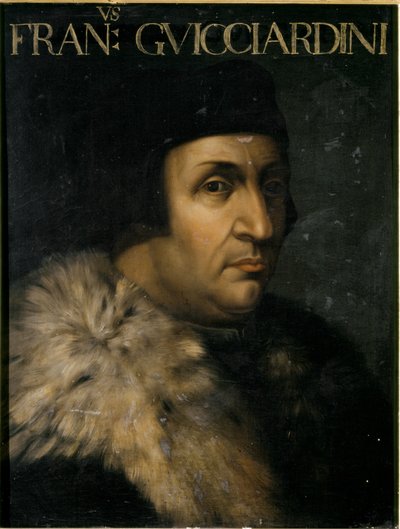 GUICCIARDINI Francesco, Portrét. před 1605 (olej na dřevě) od Cristofano dell