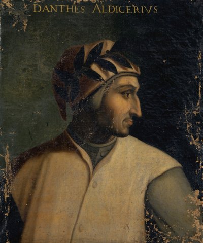 Portrét Dante Alighieriho, kolem roku 1560 od Cristofano dell Altissimo