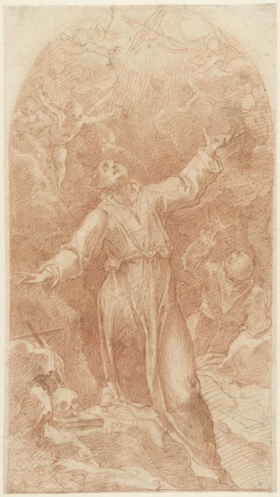 Stigmatizace Františka z Assisi od Cristoforo Pomarancio