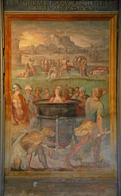 Svatá žena je uvařena zaživa od Cristoforo and Tempesta, Antonio Roncalli