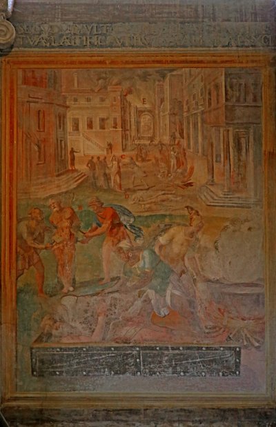 Mučednictví a zmrzačení různých světců od Cristoforo and Tempesta, Antonio Roncalli