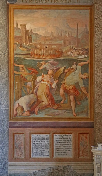 Svatá Kateřina rozbila kolo od Cristoforo and Tempesta, Antonio Roncalli