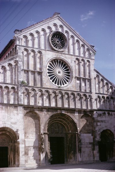 Fasáda katedrály od Croatian School