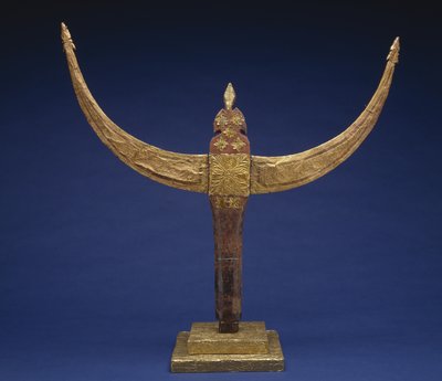 Finál náčelníka štábu (Palembayan Rajo Tongkat), konec 19. století (dřevo a zlatá fólie) od Culture Minangkabau