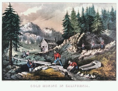 „Těžba zlata v Kalifornii“, 1849 1871 od Currier and Ives