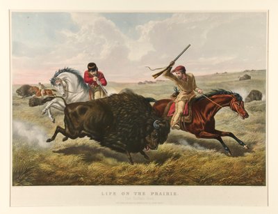 Life on the Prairie: The Buffalo Hunt od Currier and Ives