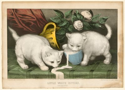 Malé bílé kočičky do neplechu od Currier and Ives