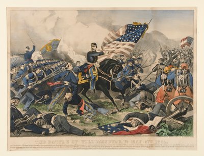 Bitva u Williamsburgu, Virginie, 5. května 1862 od Currier and Ives
