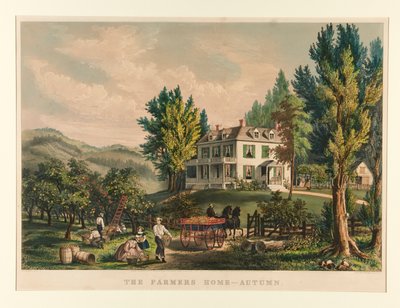 The Farmers Home - Podzim od Currier and Ives