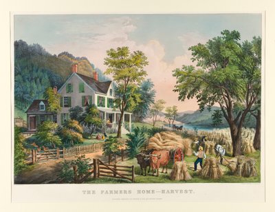 Farmářský domov - Sklizeň od Currier and Ives